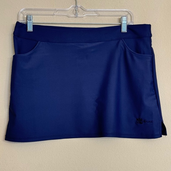 Hapari Navy Blue Swim Bikini Swimsuit Skirt Size L 12/14 - Picture 15 of 15